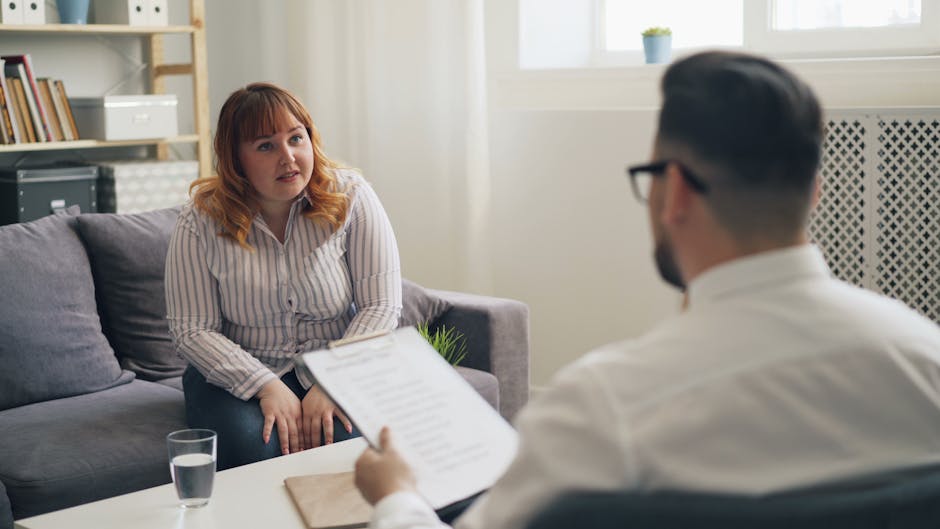 Professional eye care specialist providing guidance in modern clinic